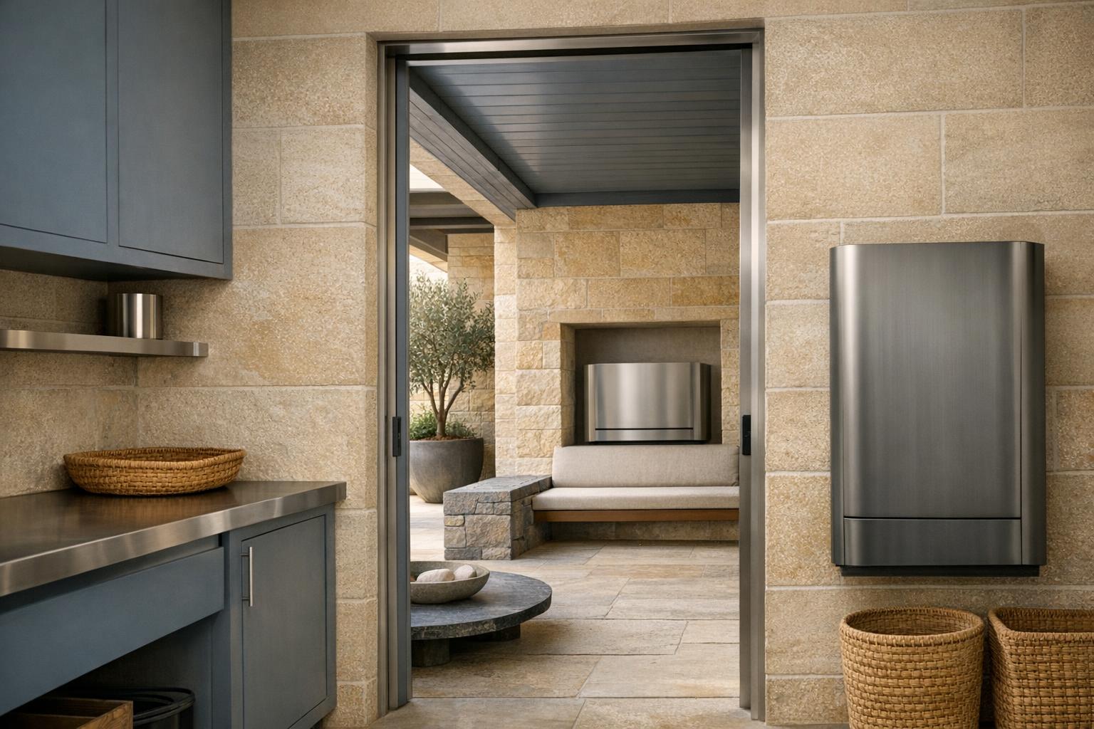 Indoor vs Outdoor Tankless Water Heaters AI-generated editorial illustration.